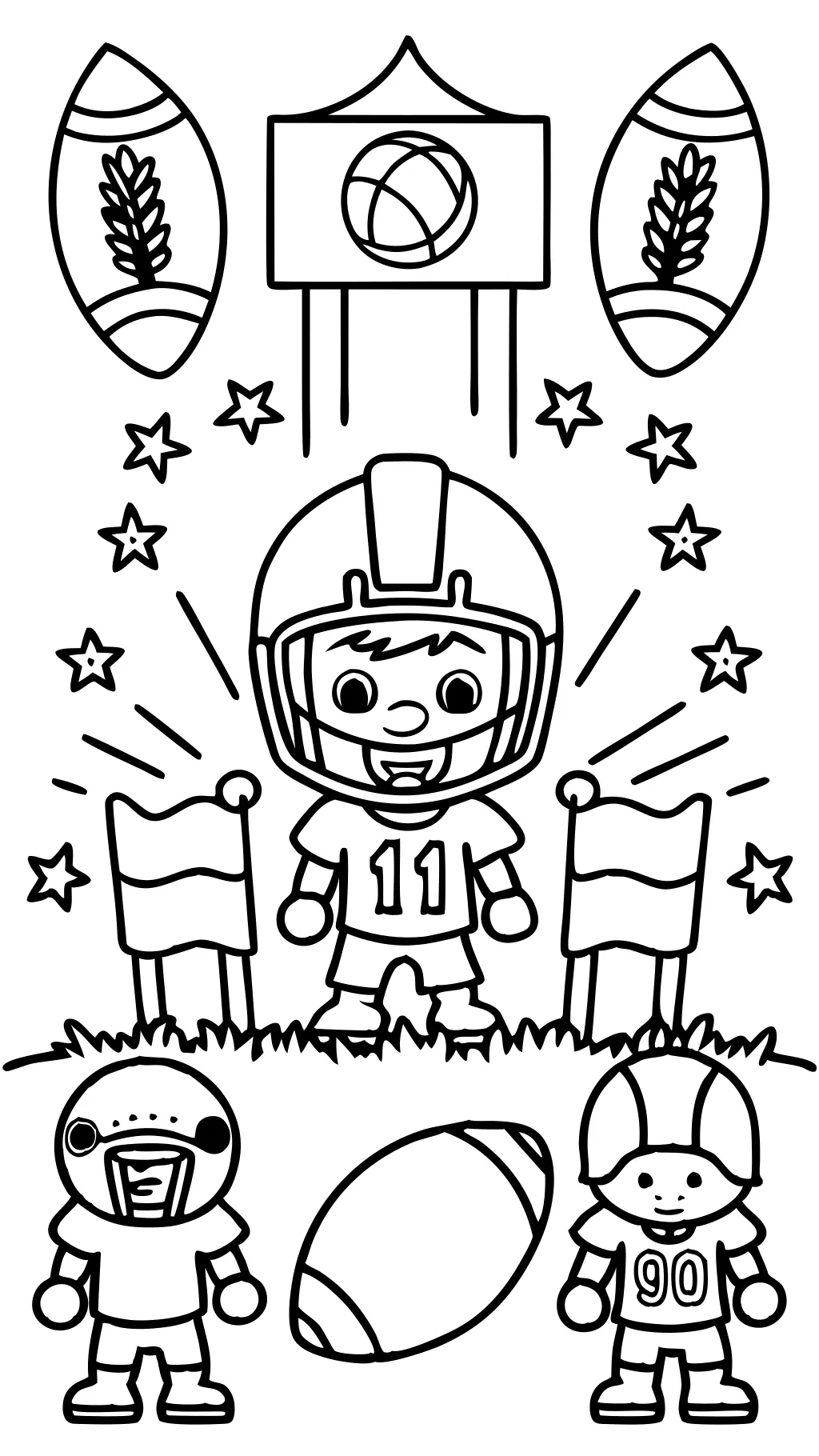 coloriage de football imprimables